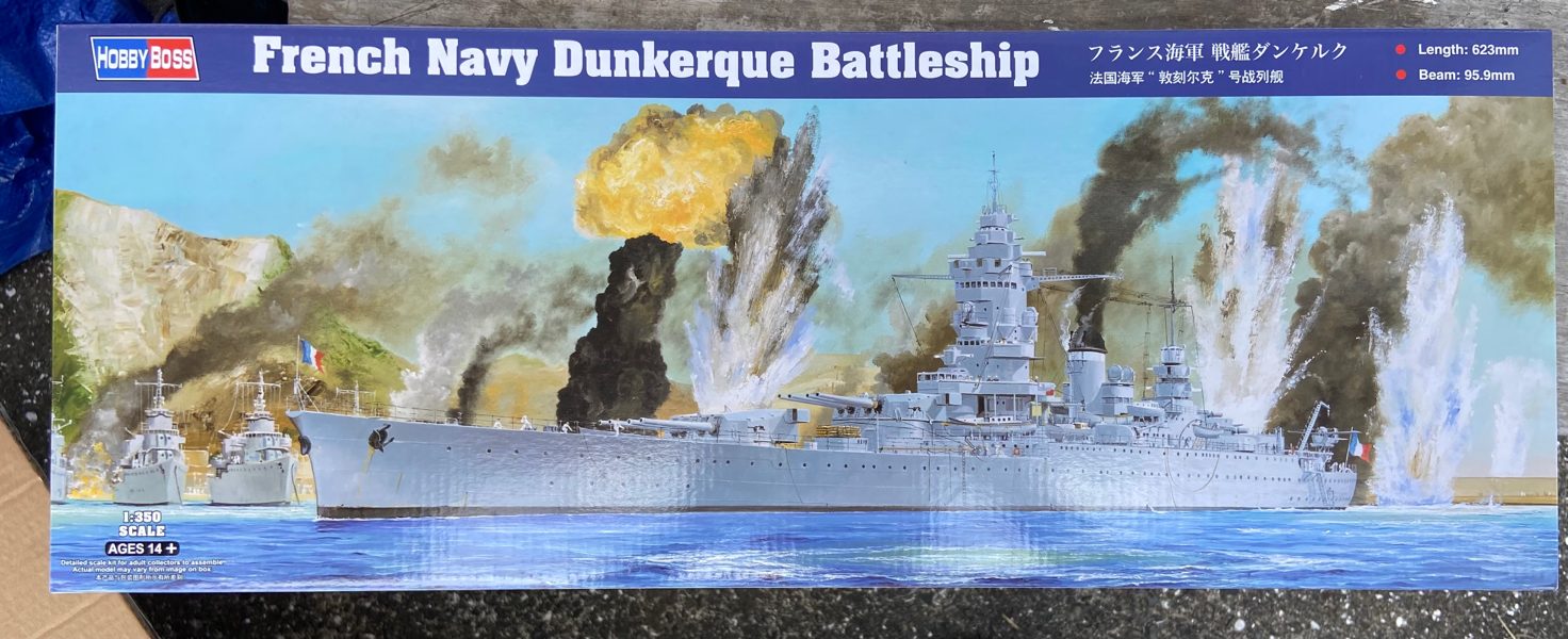 1/350 hobbyboss French Navy Dunkerque battleship