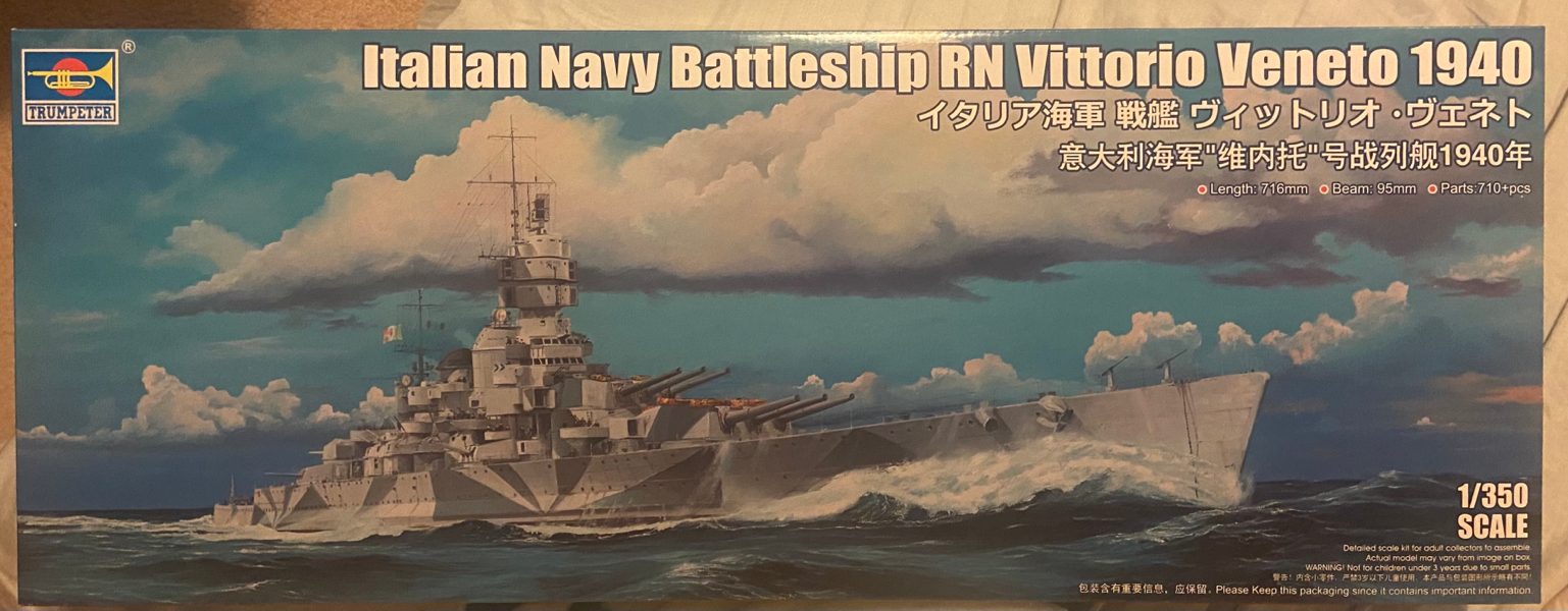 1/350 trumpeter Italian navy battleship RN Vittorio Veneto 1940