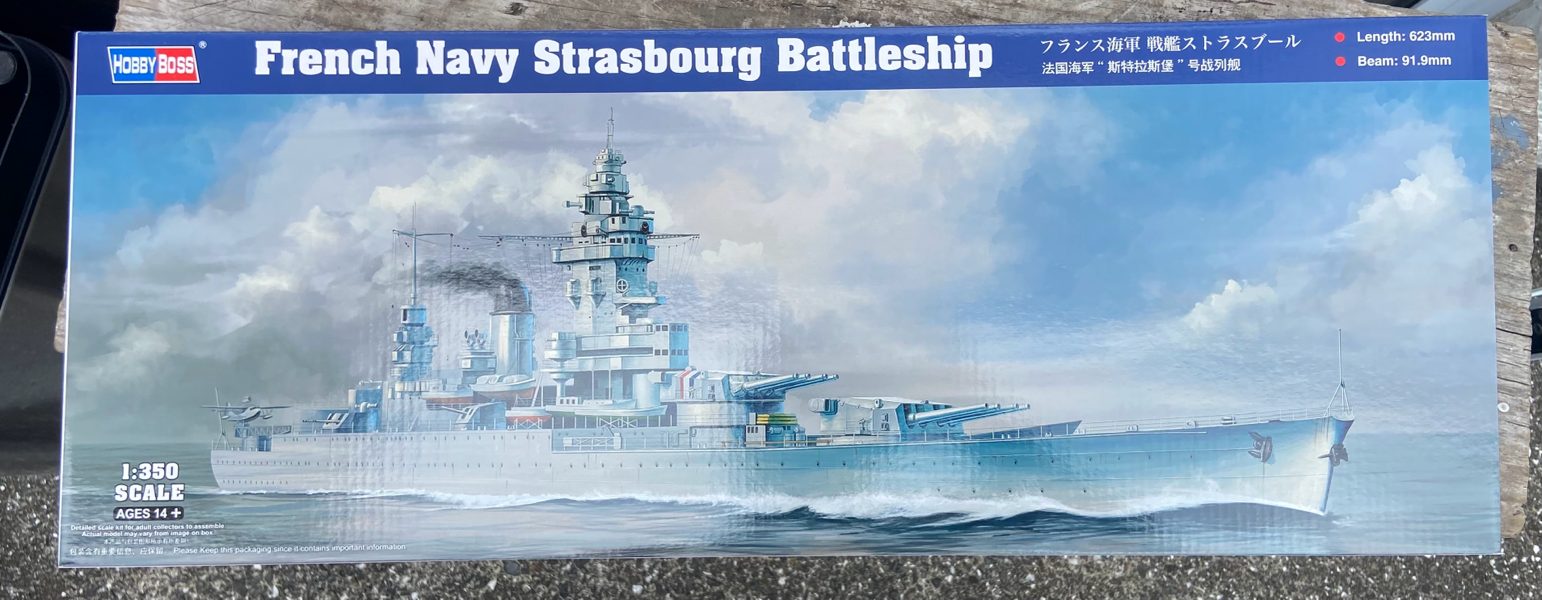 1/350 hobbyboss French Navy Strasbourg battleship