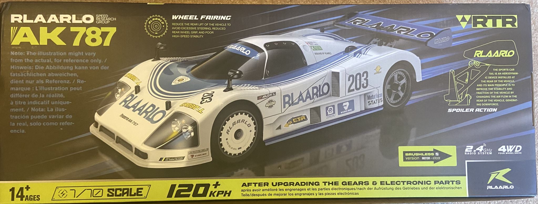 1/10 Metal Version Brushless RTR On-Road Cars, Supercar,AK-787