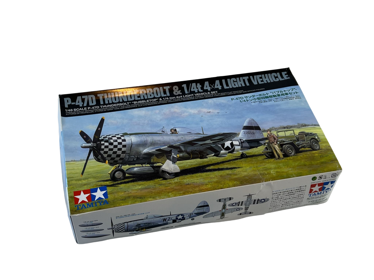 P-47D Thunderbolt "Bubbletop" & 1/4-ton 4x4 Light Vehicle Set Tamiya 25214 1:48