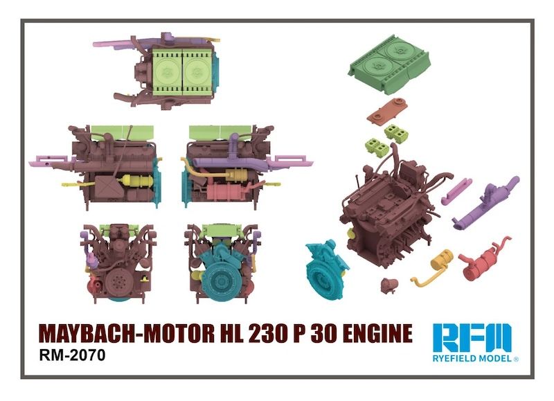 MAYBACH-Motor HL 230 P 30 Engine Rye Field Model | No. RM-2070 | 1:35