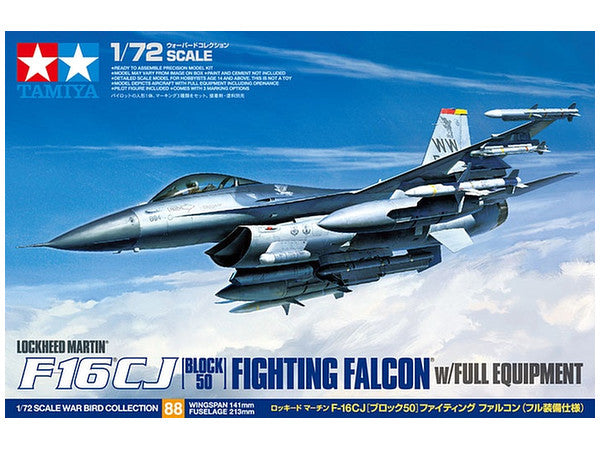 Lockheed Martin F-16CJ [Block 50]  w/Full Equipment Tamiya 60788 1:72