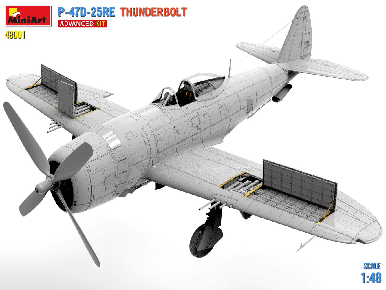 P-47D-25RE Thunderbolt Advanced Kit MiniArt | No. 48001 | 1:48