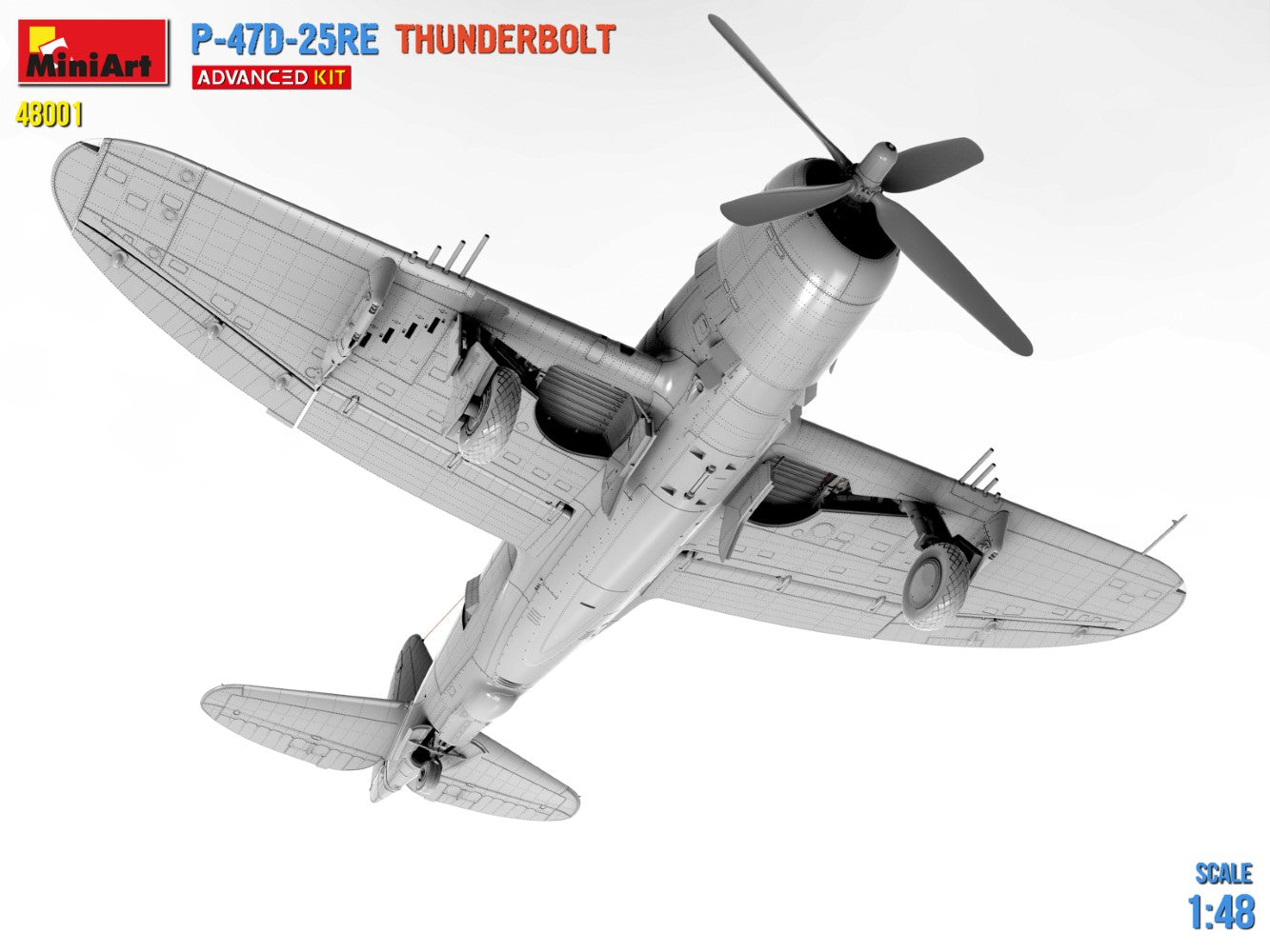 P-47D-25RE Thunderbolt Advanced Kit MiniArt | No. 48001 | 1:48