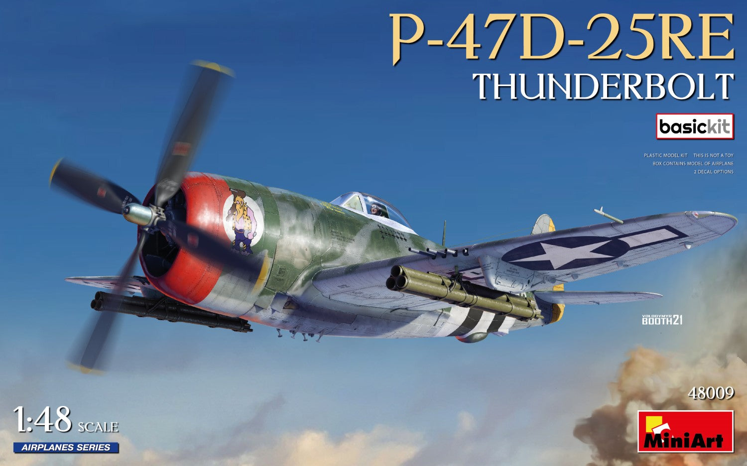 P-47D-25RE Thunderbolt Basic Kit MiniArt | No. 48009 | 1:48