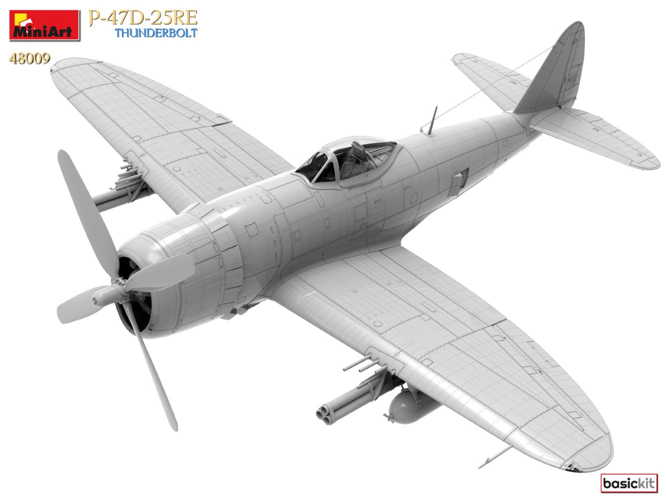 P-47D-25RE Thunderbolt Basic Kit MiniArt | No. 48009 | 1:48