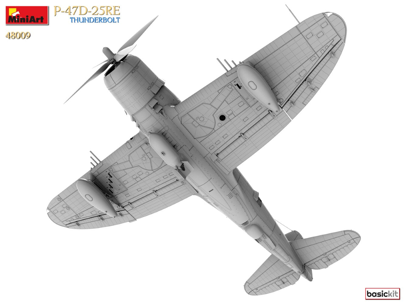 P-47D-25RE Thunderbolt Basic Kit MiniArt | No. 48009 | 1:48