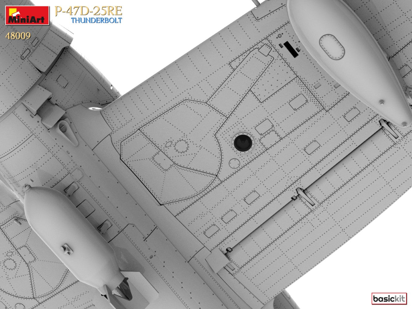 P-47D-25RE Thunderbolt Basic Kit MiniArt | No. 48009 | 1:48