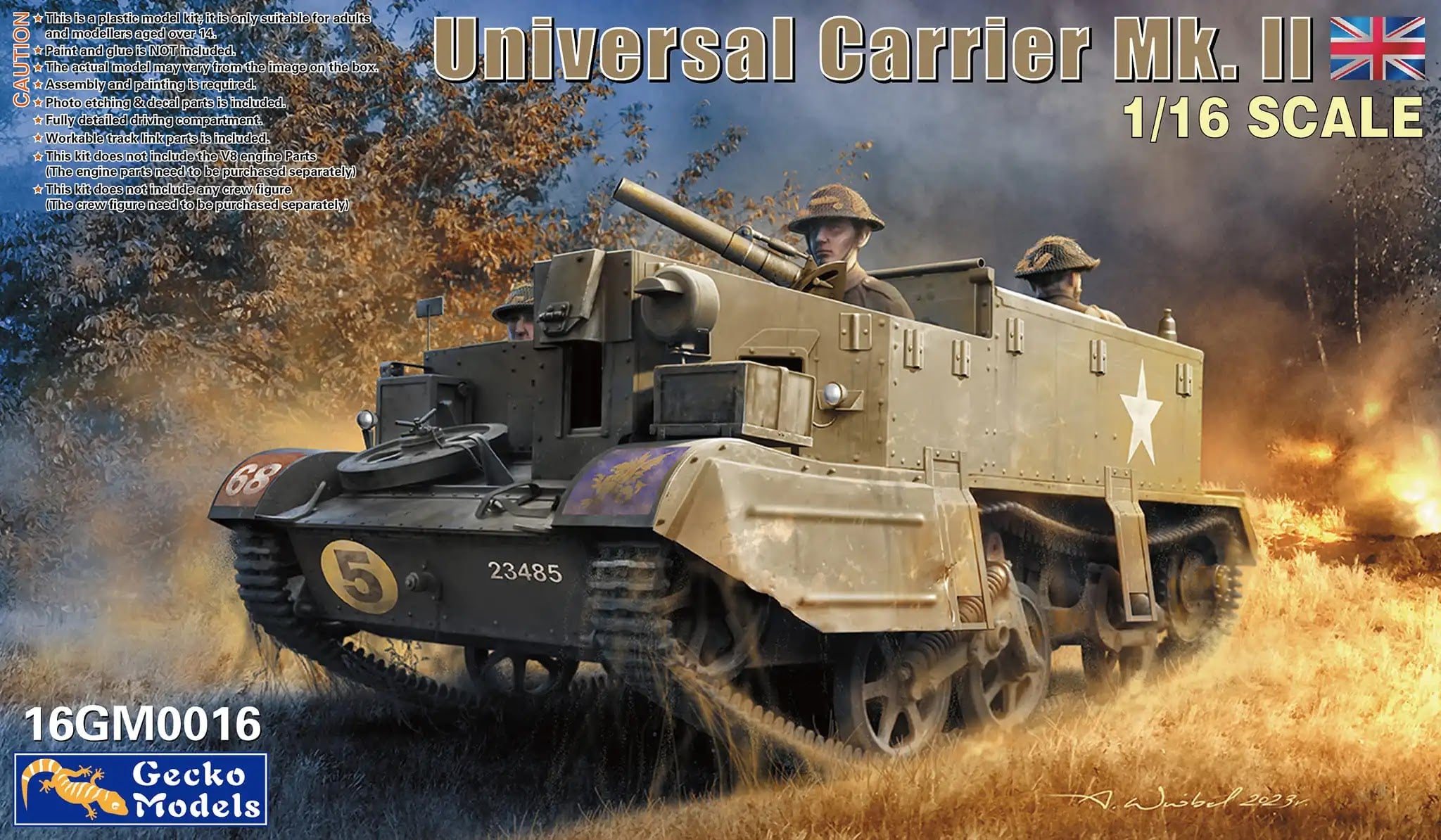 Universal Carrier Mk.II Gecko Models | No. 16GM0016 | 1:16