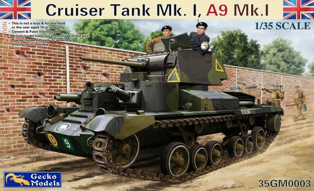 Cruiser Tank A9 Mk.I CS Gecko Models | No. 35GM0004 | 1:35