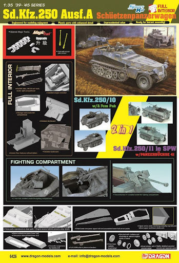 Sd.Kfz. 250 Ausf.A Schützenpanzerwagen 2in1 Dragon 6426 1:35