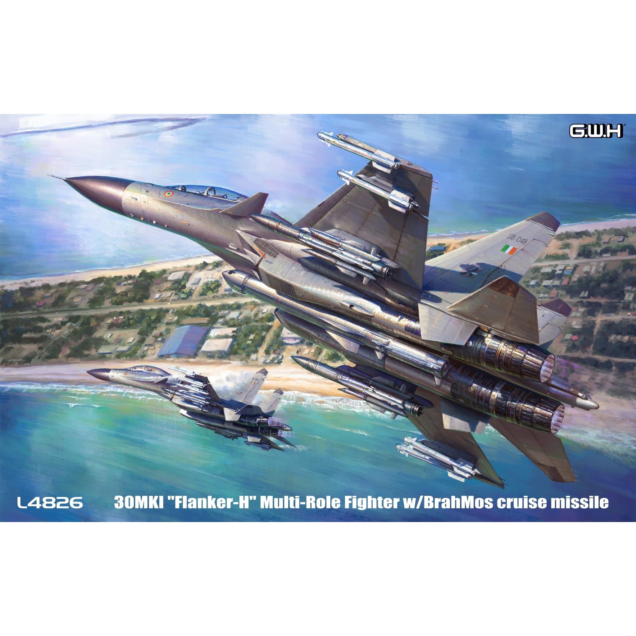 Su-30MKI "Flanker-H"  w/BrahMos cruise missile Great Wall Hobby L4826 1:48