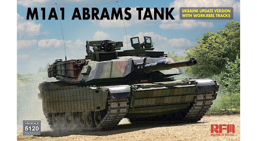 M1A1 ABRAMS TANK Ukraine Update Version with Workable Tracks RFM RM-5120 | 1:35