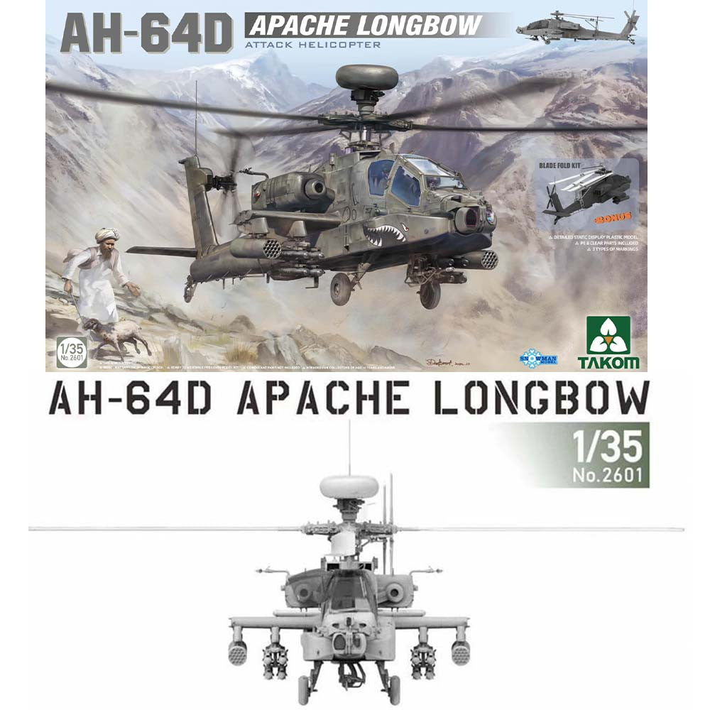 AH-64D Apache Longbow Attack Helicopter Takom | No. 2601 | 1:35