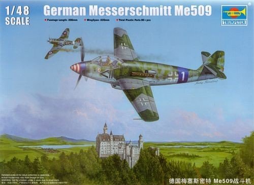 German Messerschmitt Me509 Trumpeter | No. 02849 | 1:48