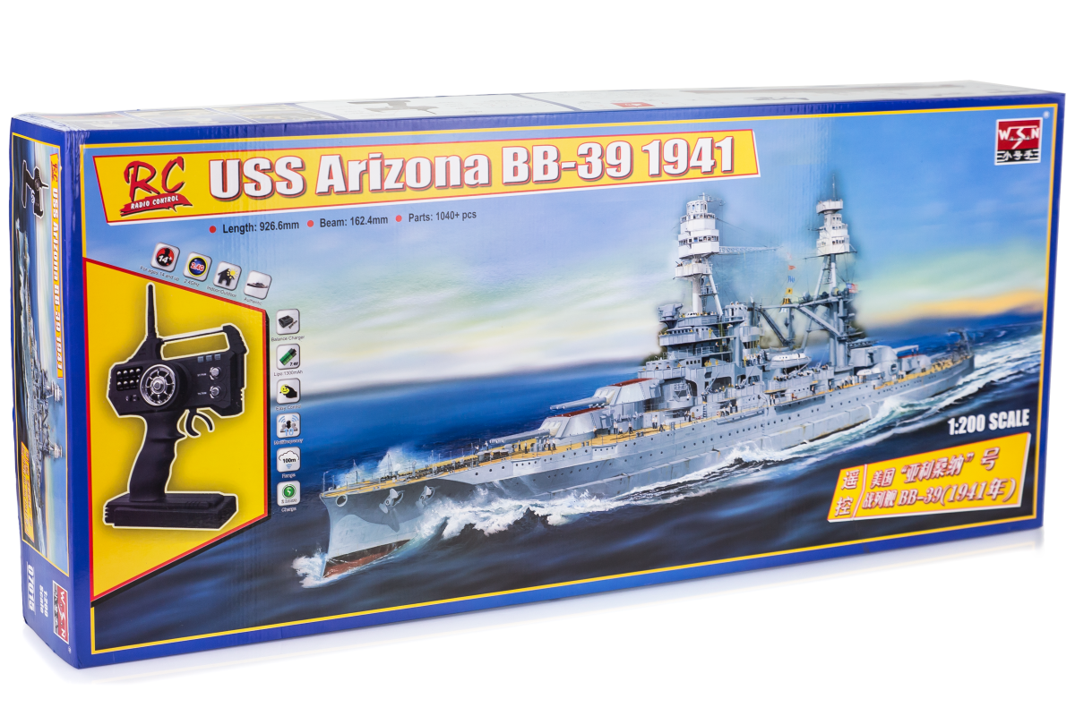 USS Arizona BB-39 1941 Battleship R/C KIT Trumpeter | No. 07015 | 1:200