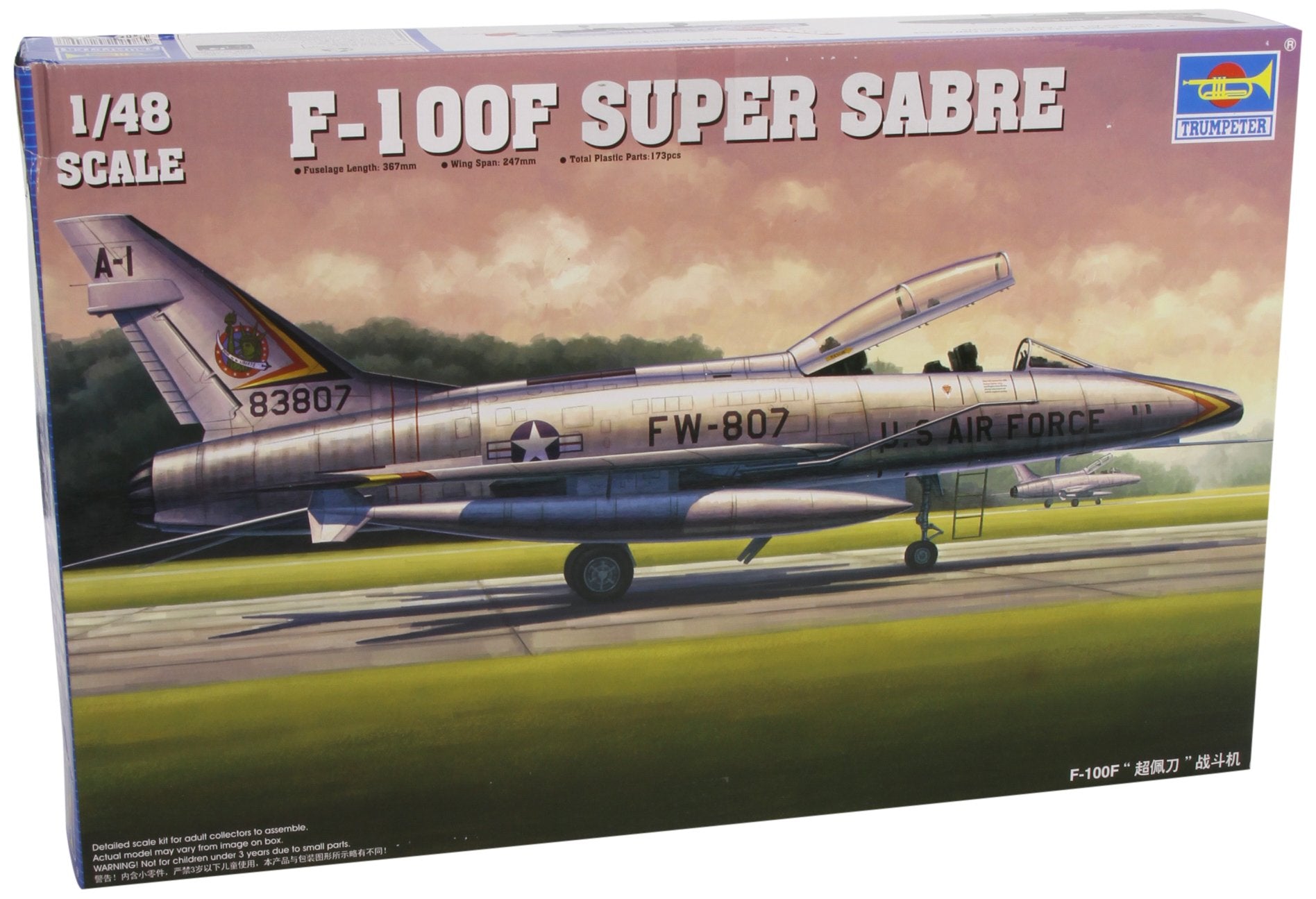 F-100F Super Sabre Trumpeter | No. 02840 | 1:48