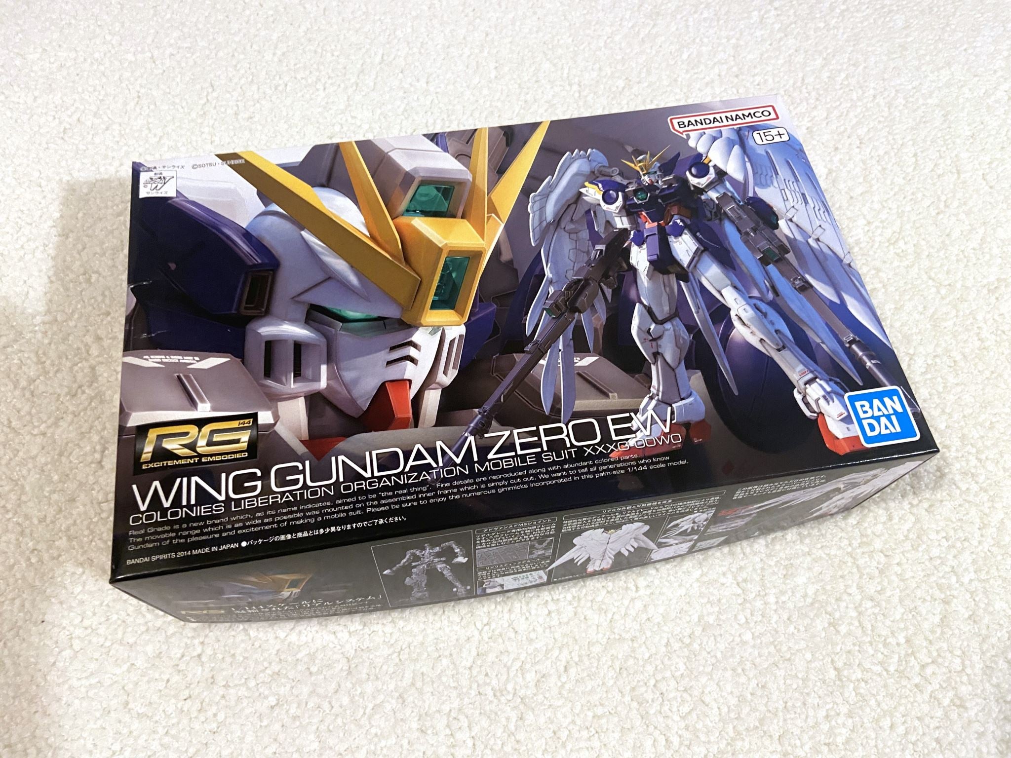 Brand New Unopen BANDAI RG 17 1/144 XXXG-00W0 WING GUNDAM ZERO EW