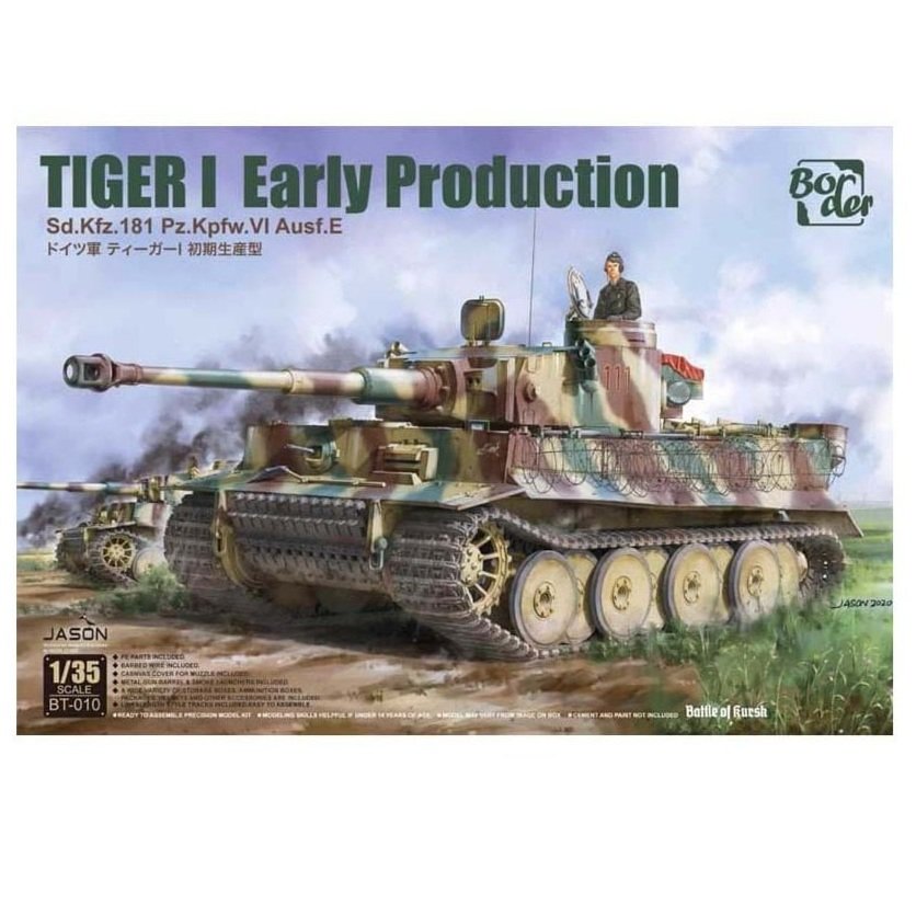 Pz.Kpfw.VI Ausf.E Sd.Kfz.181 Tiger I Early Production Border Model BT-010 1:35