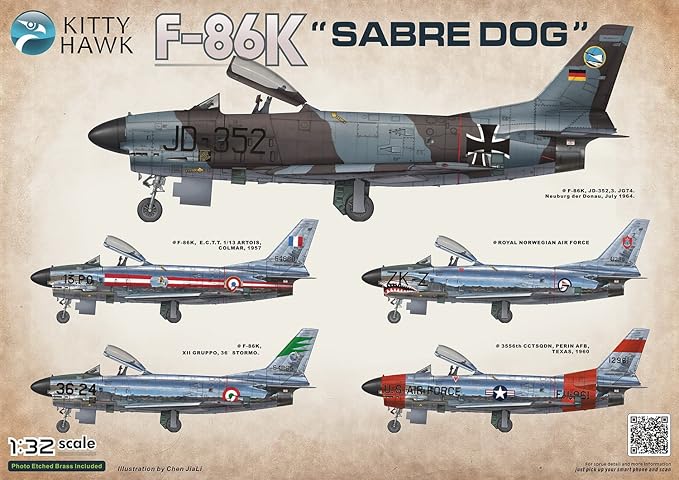 F-86K "Sabre Dog" Kitty Hawk | No. KH32008 | 1:32