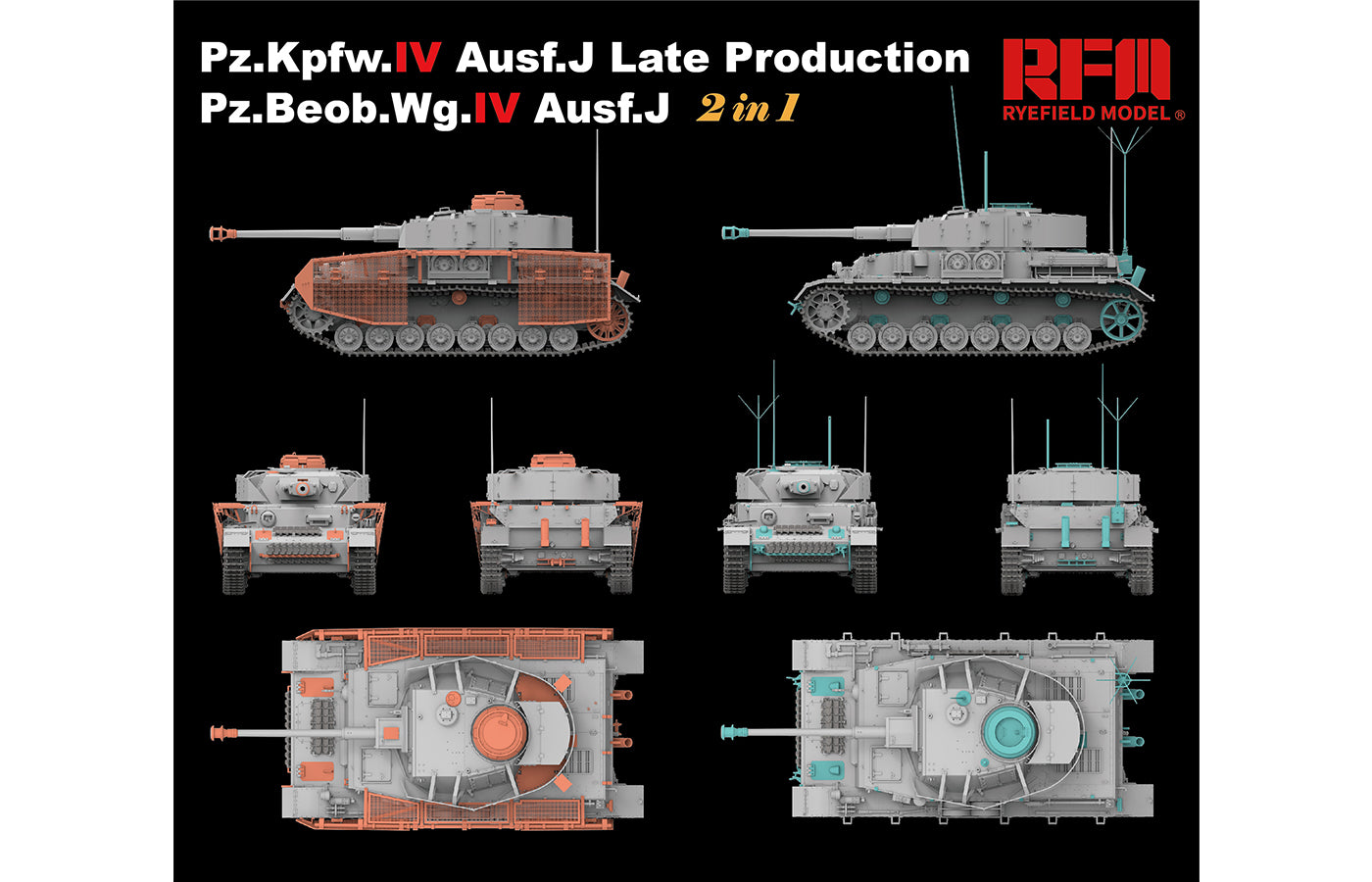 Pz.Kpfw. IV Ausf. J Late / Pz.Beob.Wg. IV Ausf. J (2 in 1) RFM 5033 1:35