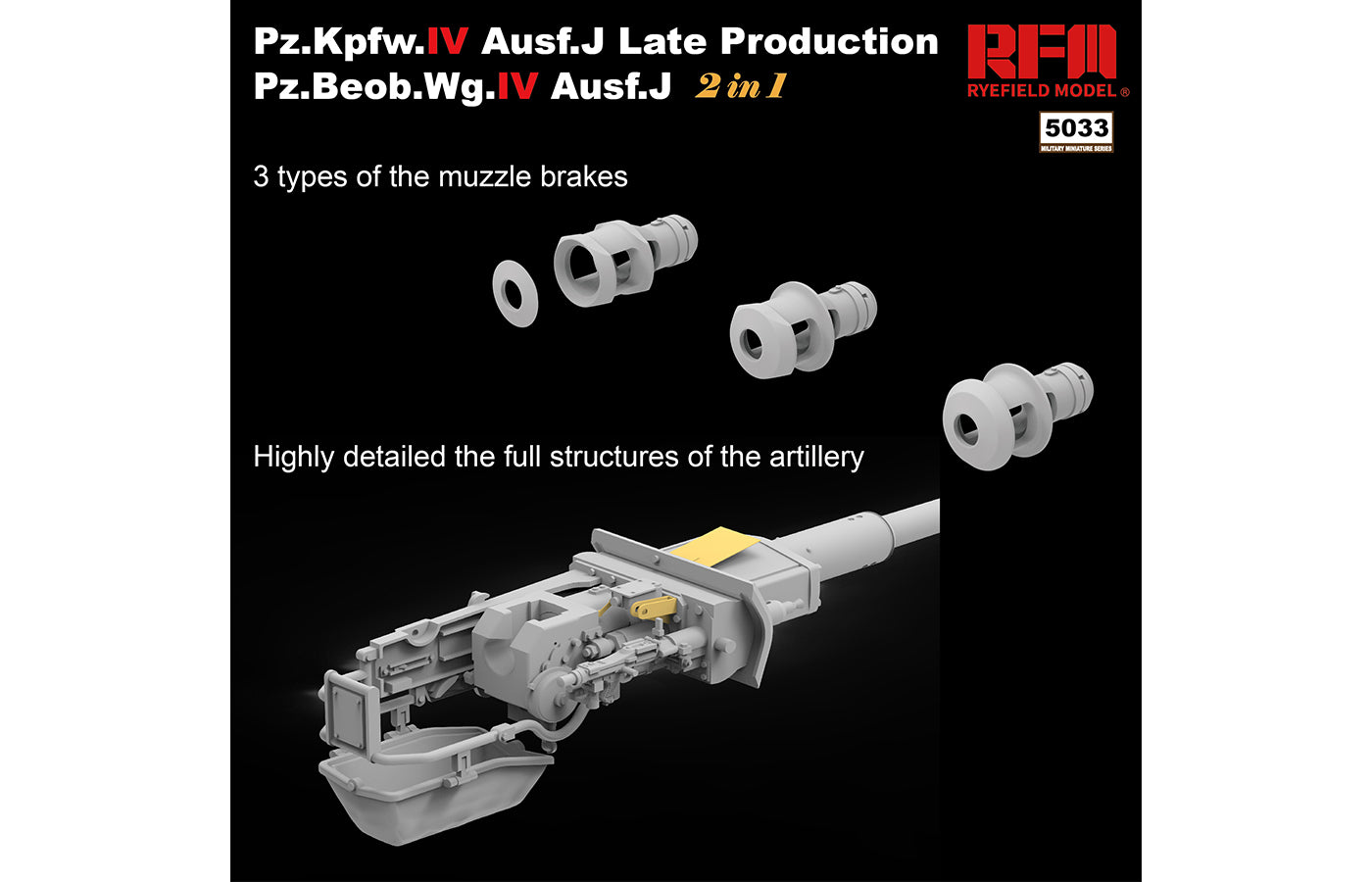 Pz.Kpfw. IV Ausf. J Late / Pz.Beob.Wg. IV Ausf. J (2 in 1) RFM 5033 1:35