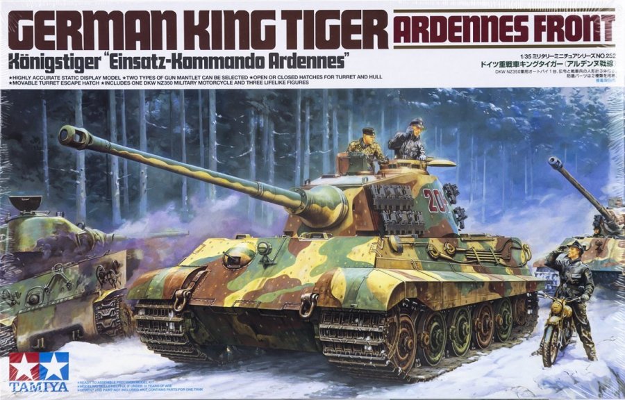 German King Tiger Ardennes Front Königstiger  Tamiya 35252 1:35