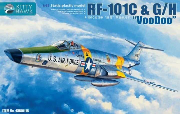 1:48 RF-101C & G/H Voodoo Kitty Hawk KH80116