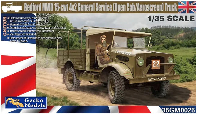 Bedford MWD 15-cwt 4x2 General Service  Truck Gecko model 35GM0025 1:35