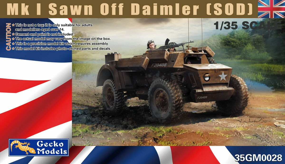 Mk 1 Sawn Off Daimler (SOD) Gecko Models | No. 35GM0028 | 1:35