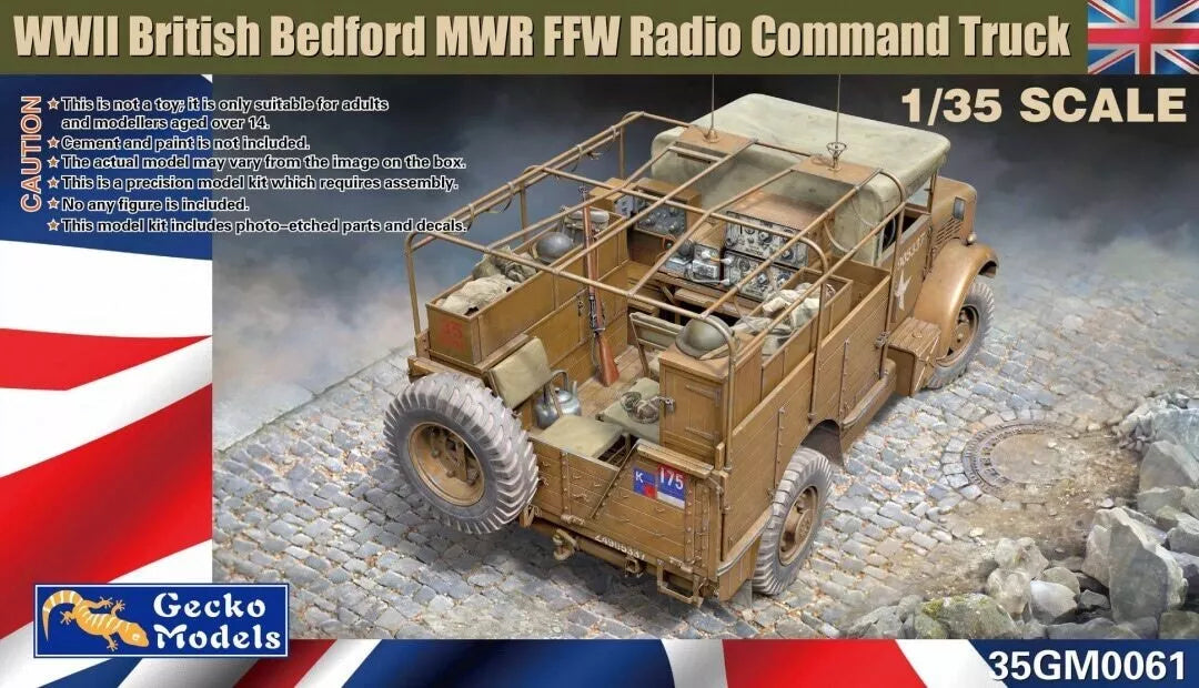 WWII British Bedford MWR FFW Radio command truck Gecko Models 35GM0061  1:35