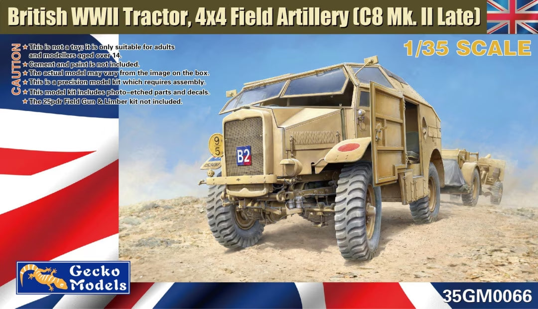 British Tractor 4x4 Field Artillery (C8 Mk.II Late) Gecko Models 35GM0066 1:35