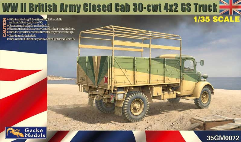 WWII British Army Closed Cab 30cwt 4x2 GS Truck Gecko Models 35GM0072 1:35