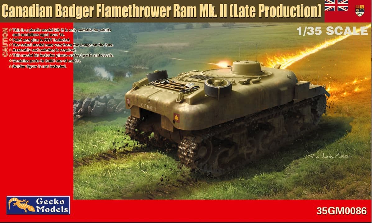 Canadian Badger Flamethrower Ram Mk. II (Late) Gecko Models 35GM0086 1:35