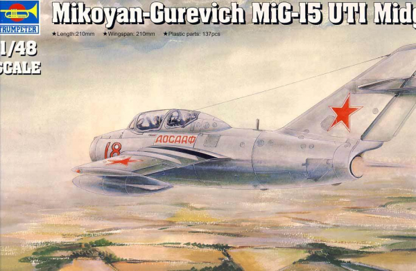 Mikoyan-Gurevich MiG-15UTI 'Midget' Trumpeter | No. 02805 | 1:48