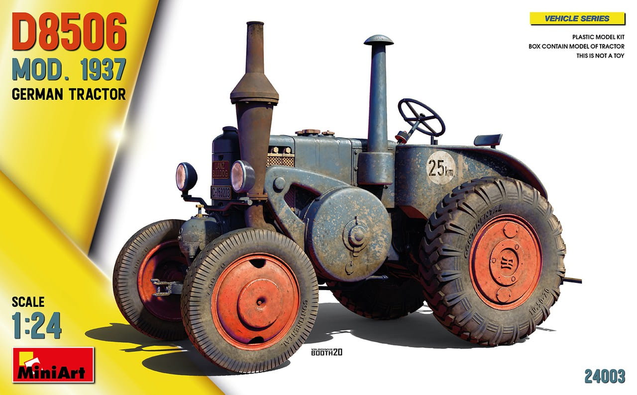 Miniart 24003 - 1:24 D8506 Mod. 1937 German Tractor