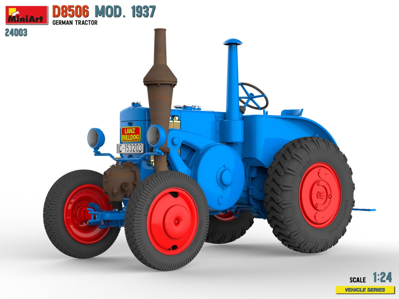 Miniart 24003 - 1:24 D8506 Mod. 1937 German Tractor