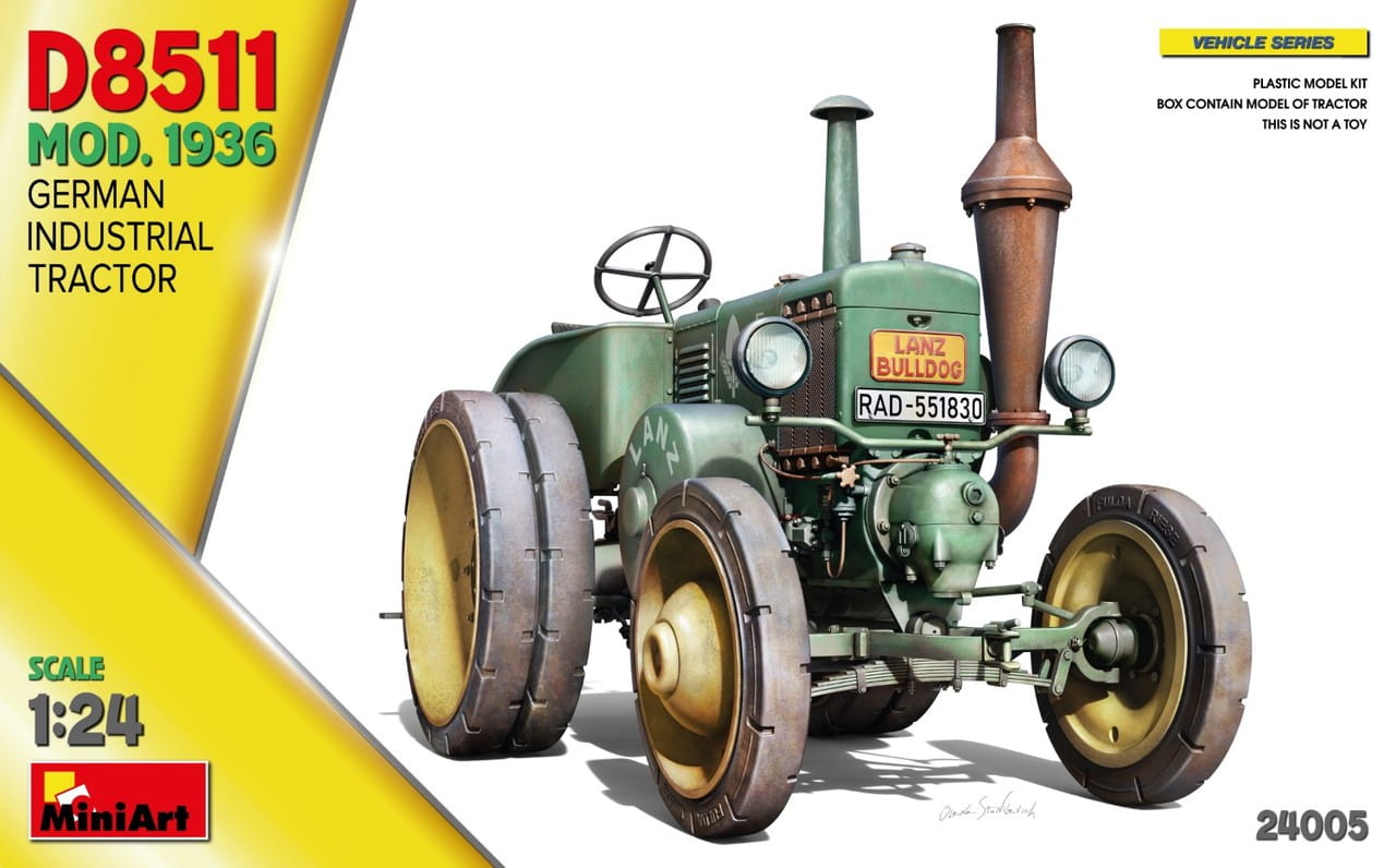 Miniart 24005 - 1:24 D8511 Mod. 1936 German Industrial Tractor