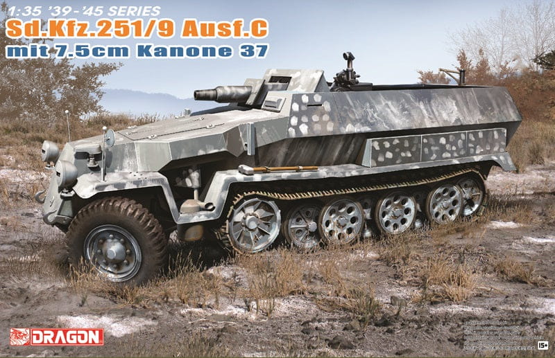 Dragon Model 6225 - 1:35 Sd.Kfz.251/9 Ausf. C mit 7,5cm Kanone 37 model kits