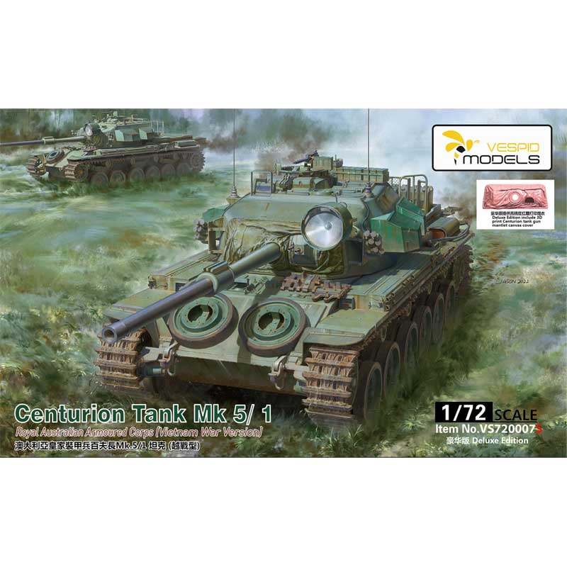 1:72 Centurion Tank Mk5/1 Royal Australian Army Vietnam War Deluxe Edition