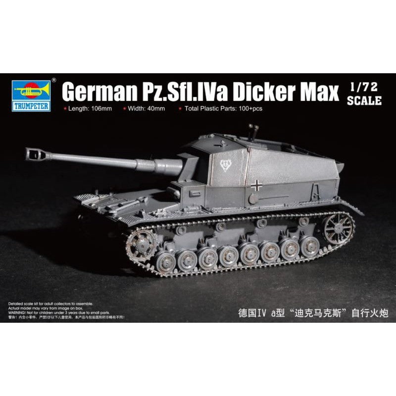 TRUMPETER 07108 - 1:72 German Pz.Sfl.IV a Dicker Max model kits