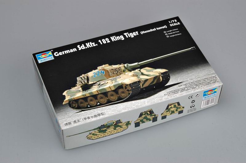 TRUMPETER 07201 - 1:72 German Sd.Kfz. 182 King Tiger (Henschel turret) model kit