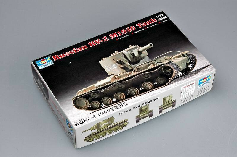 TRUMPETER 07235 - 1:72 Soviet KV-2 M1940 tank