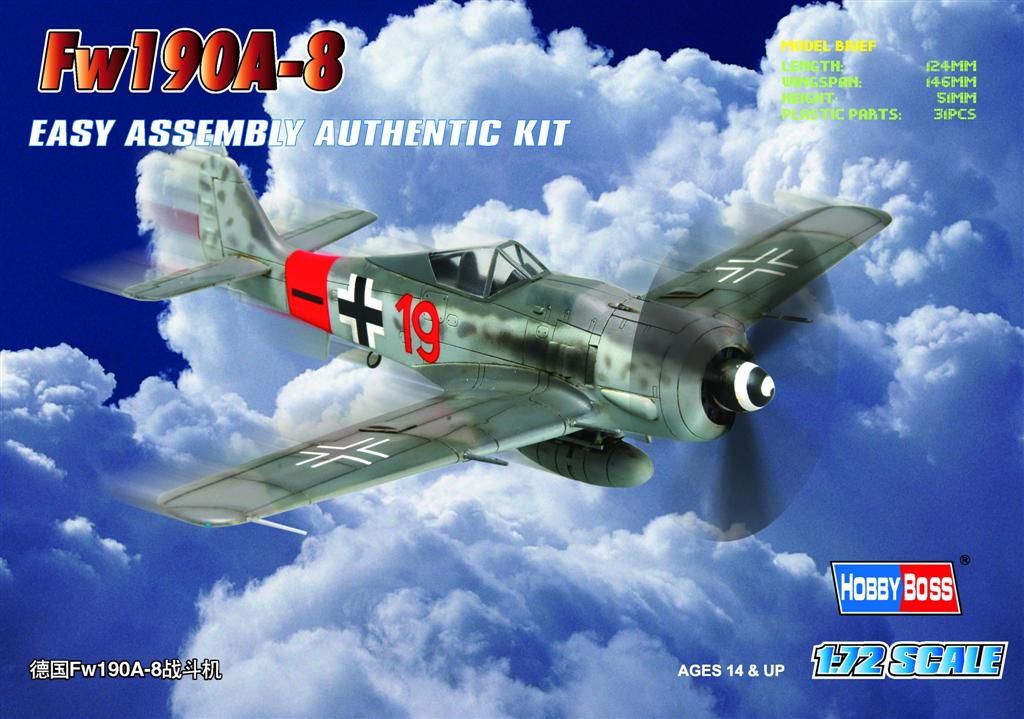 HOBBYBOSS 80244 - 1:72 Germany Fw190A-8 Fighter Model kits