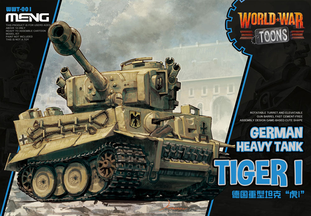 Meng Model WWT-001 Tiger I - German Heavy Tank - World War Toons - 1/Egg