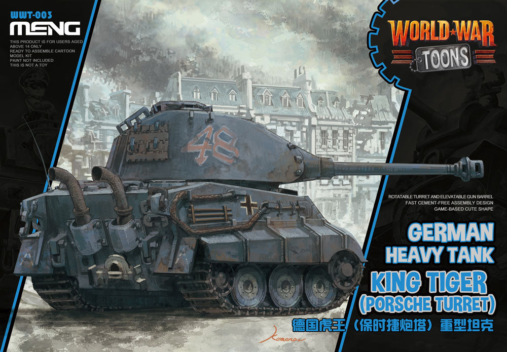 Meng Model WWT-003 GERMAN HEAVY TANK KING TIGER (PORSCHE TURRET)