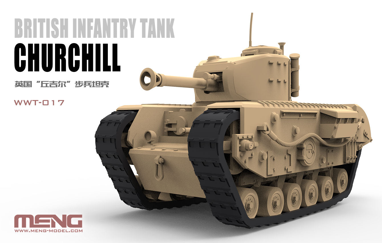 Meng Model WWT-017 British Infantry Tank Churchill Q Edition Assembly Model Kits