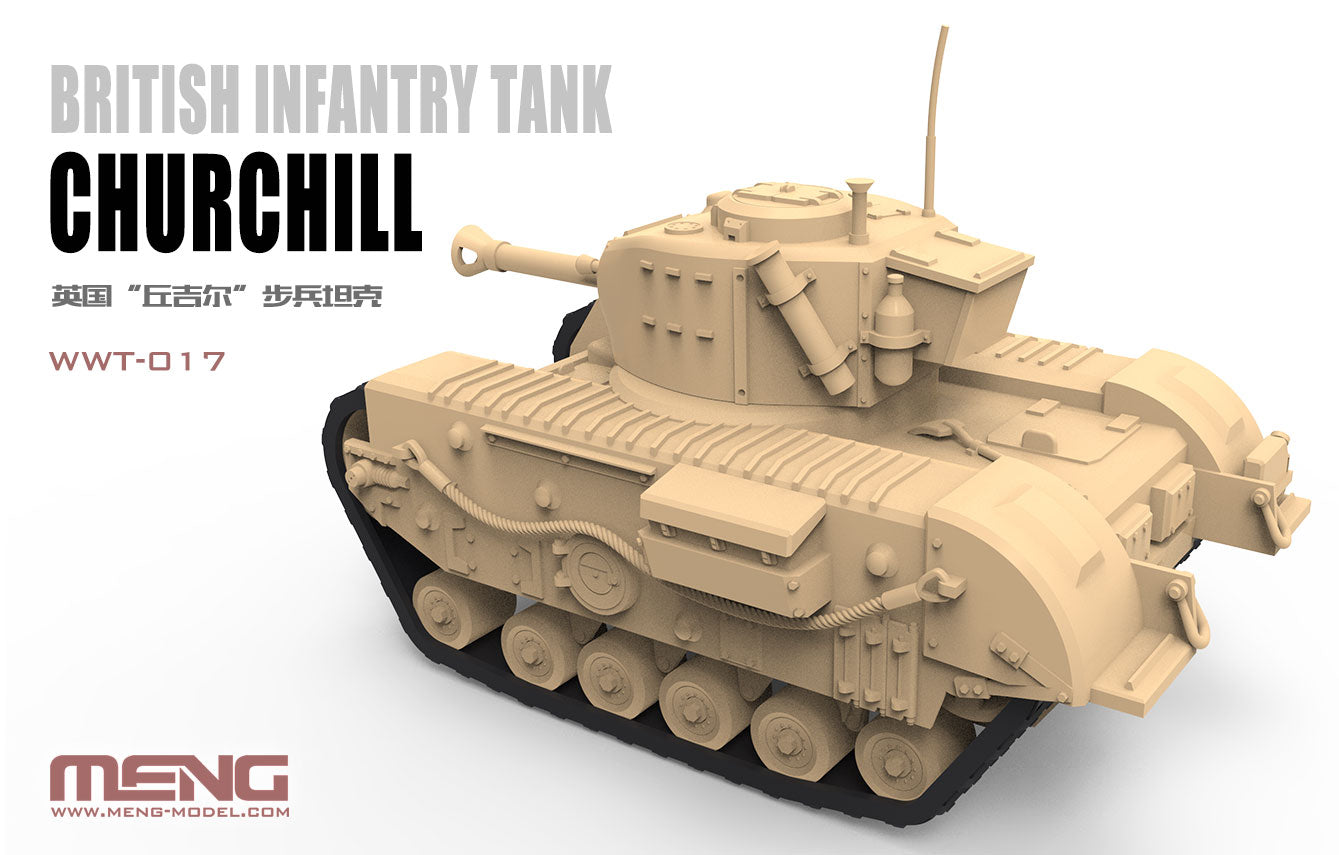 Meng Model WWT-017 British Infantry Tank Churchill Q Edition Assembly Model Kits