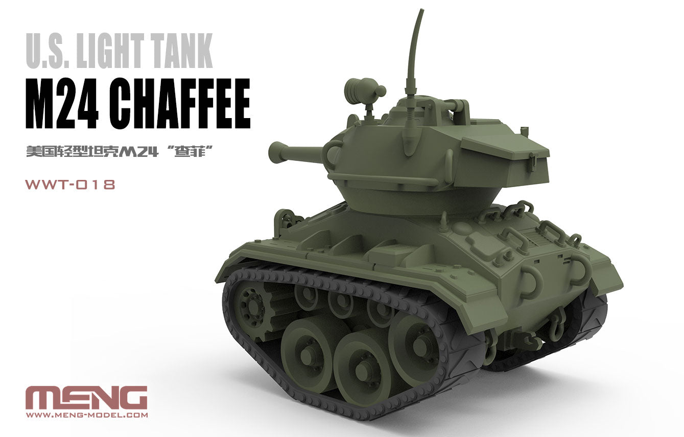 Meng Model WWT018 US Light Tank M24 Chaffee